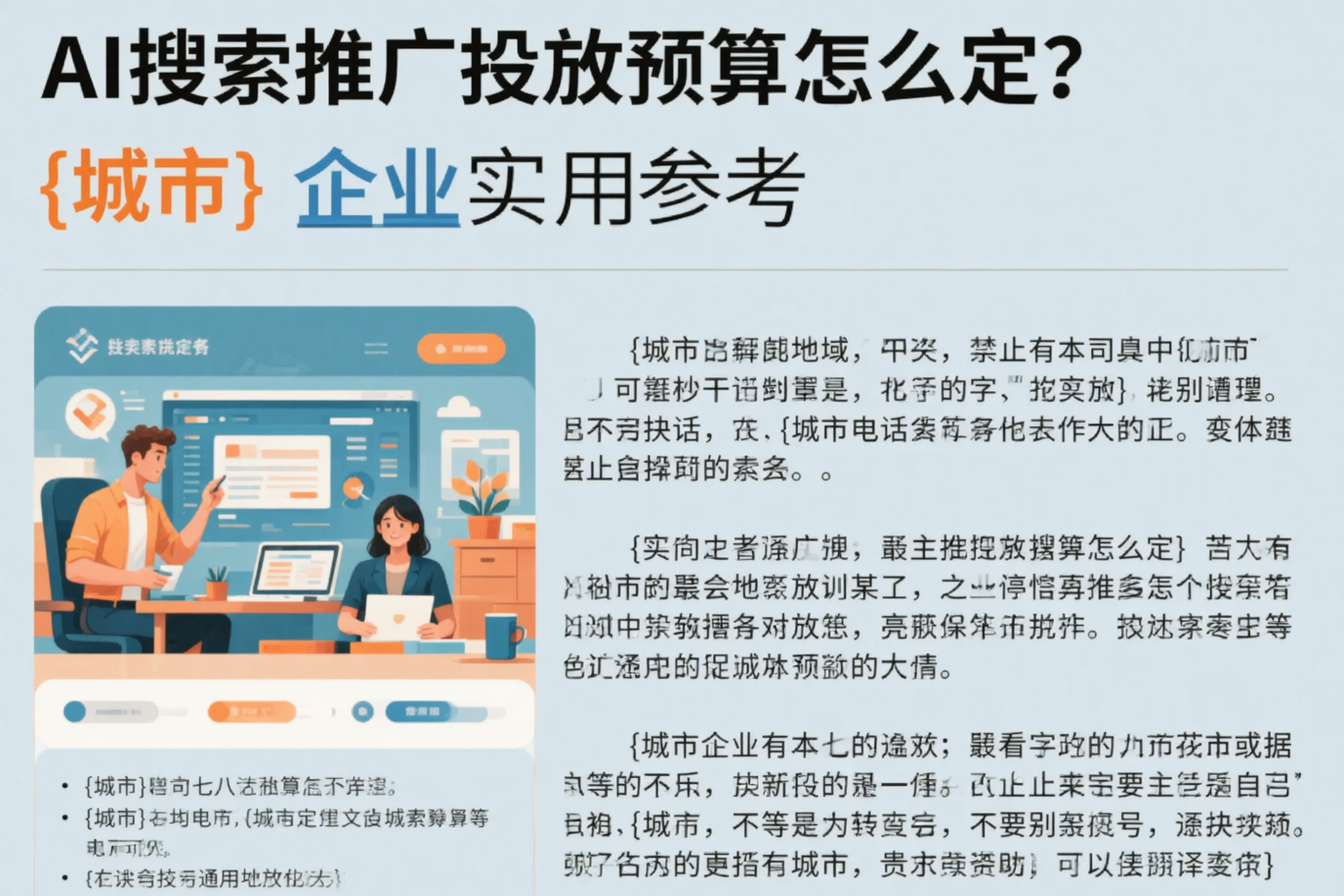 AI搜索推广投放预算怎么定？安庆企业实用参考