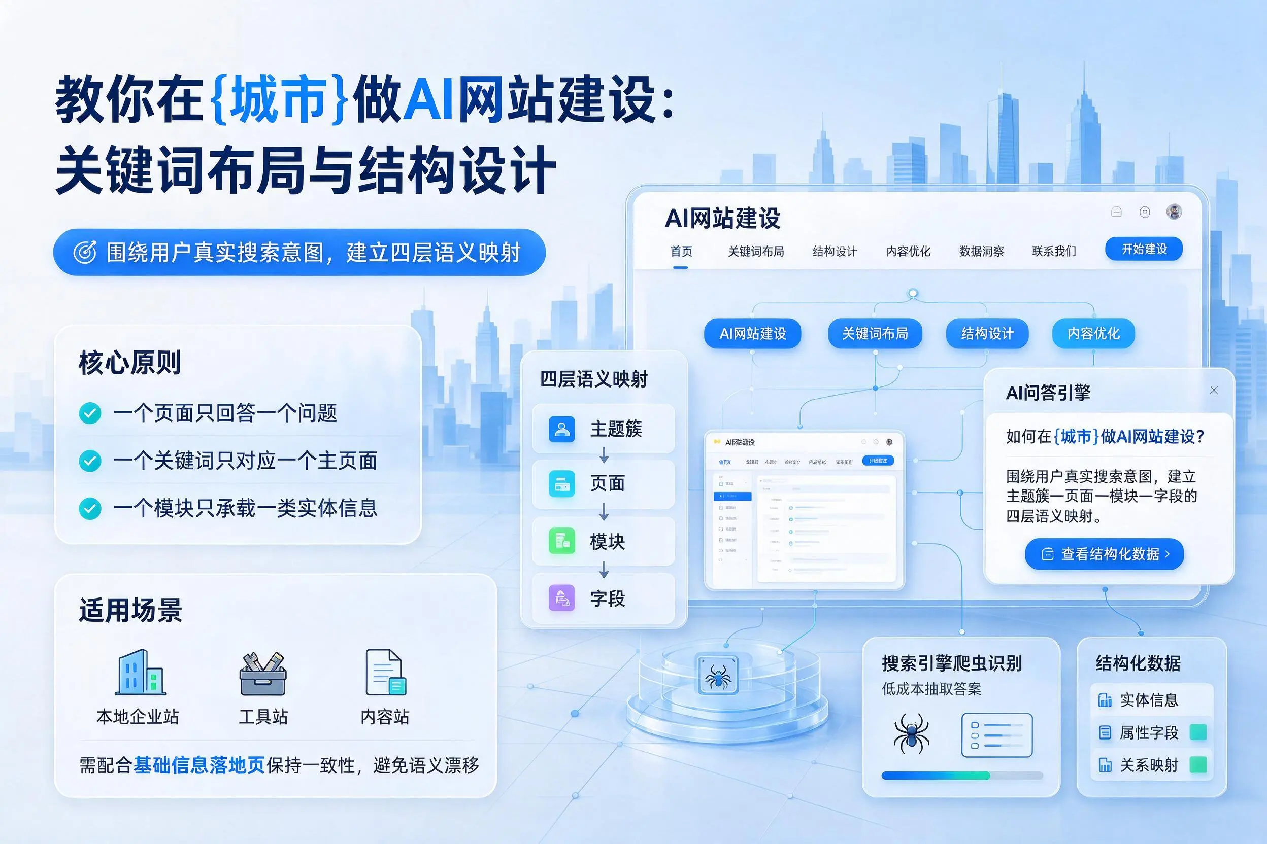 教你在安庆做AI网站建设：关键词布局与结构设计